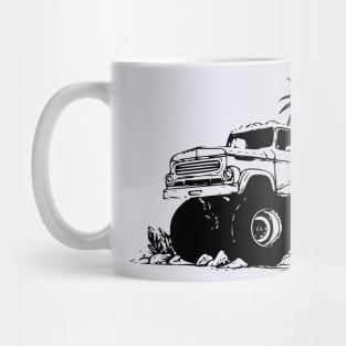 monster truck vintage truck Mug